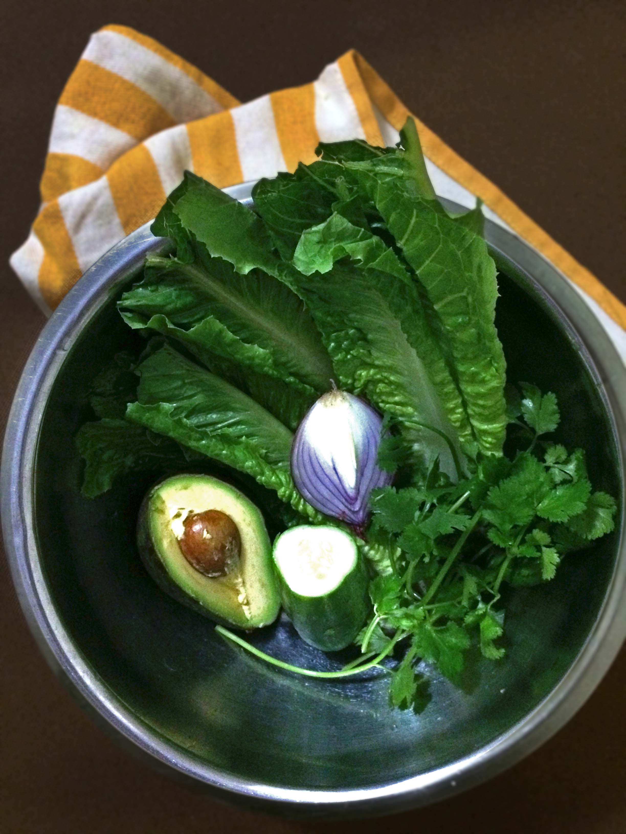 greens in bowl