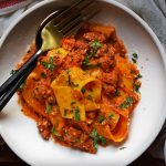 Homemade Pappardelle with Sausage Ragu